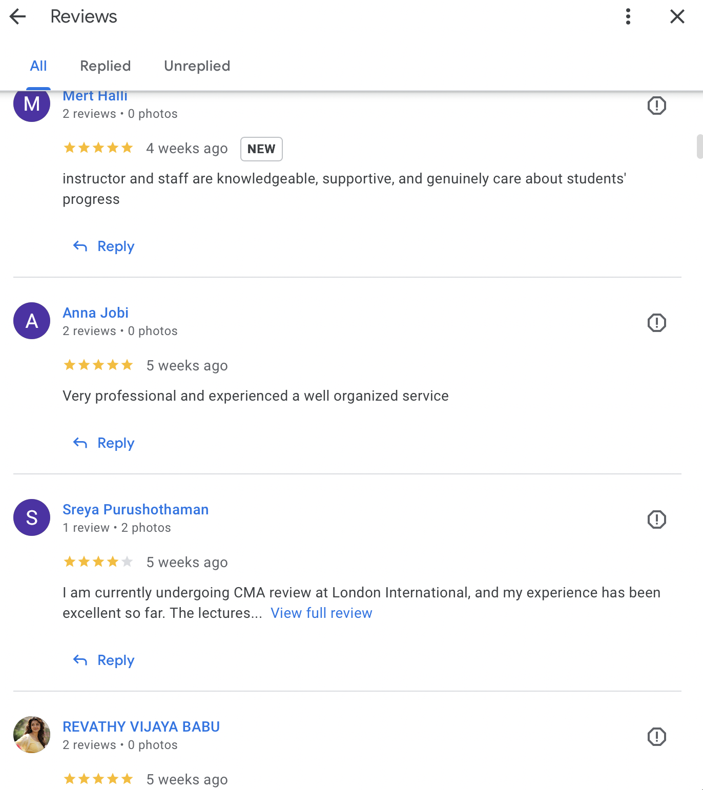 More Google Reviews highlighting quality training